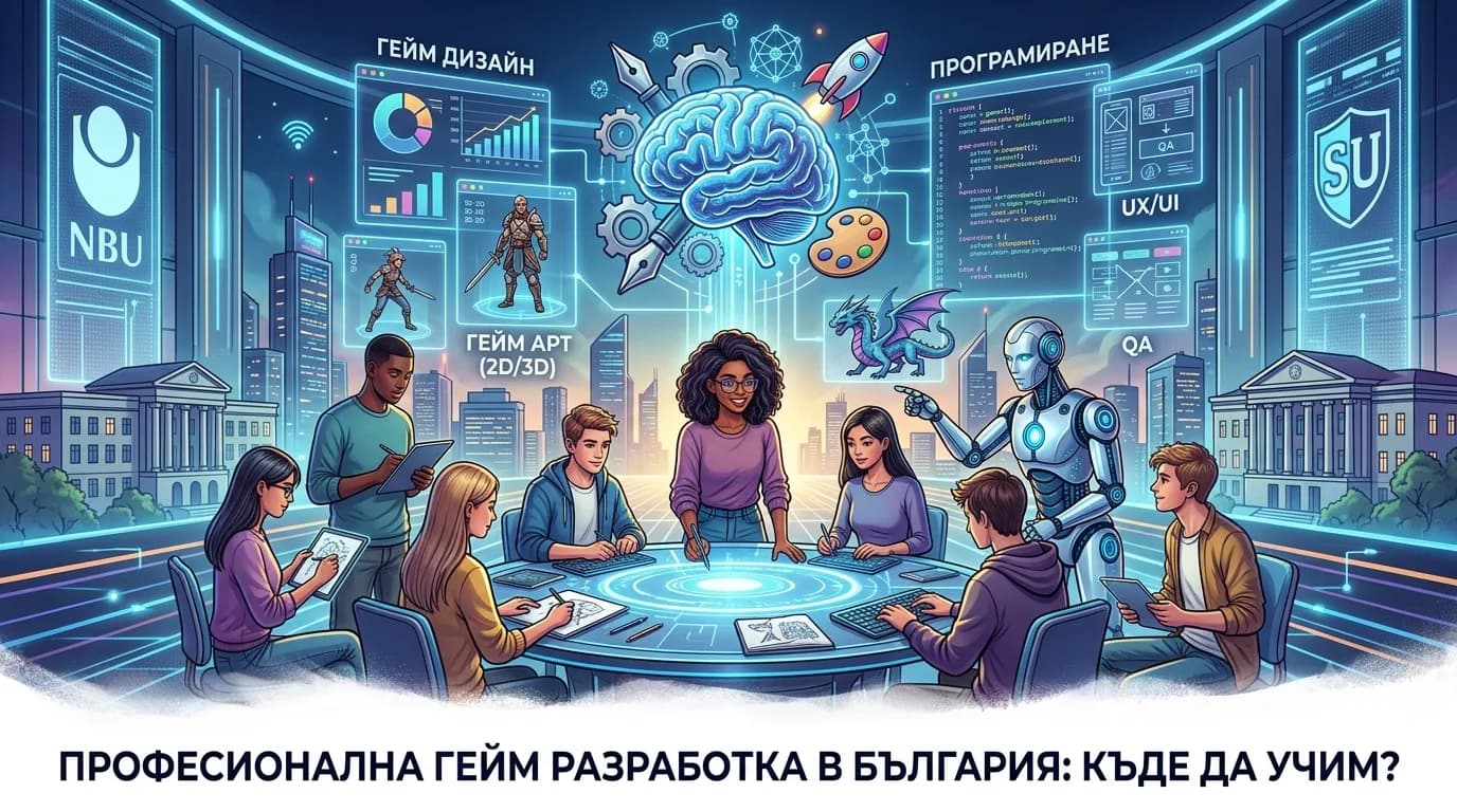 Къде да учим разработка на игри професионално в България?