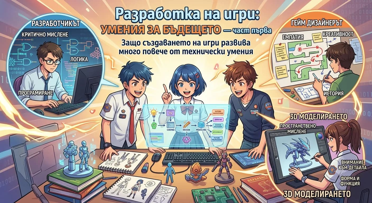 Разработка на игри: умения за бъдещето — част първа