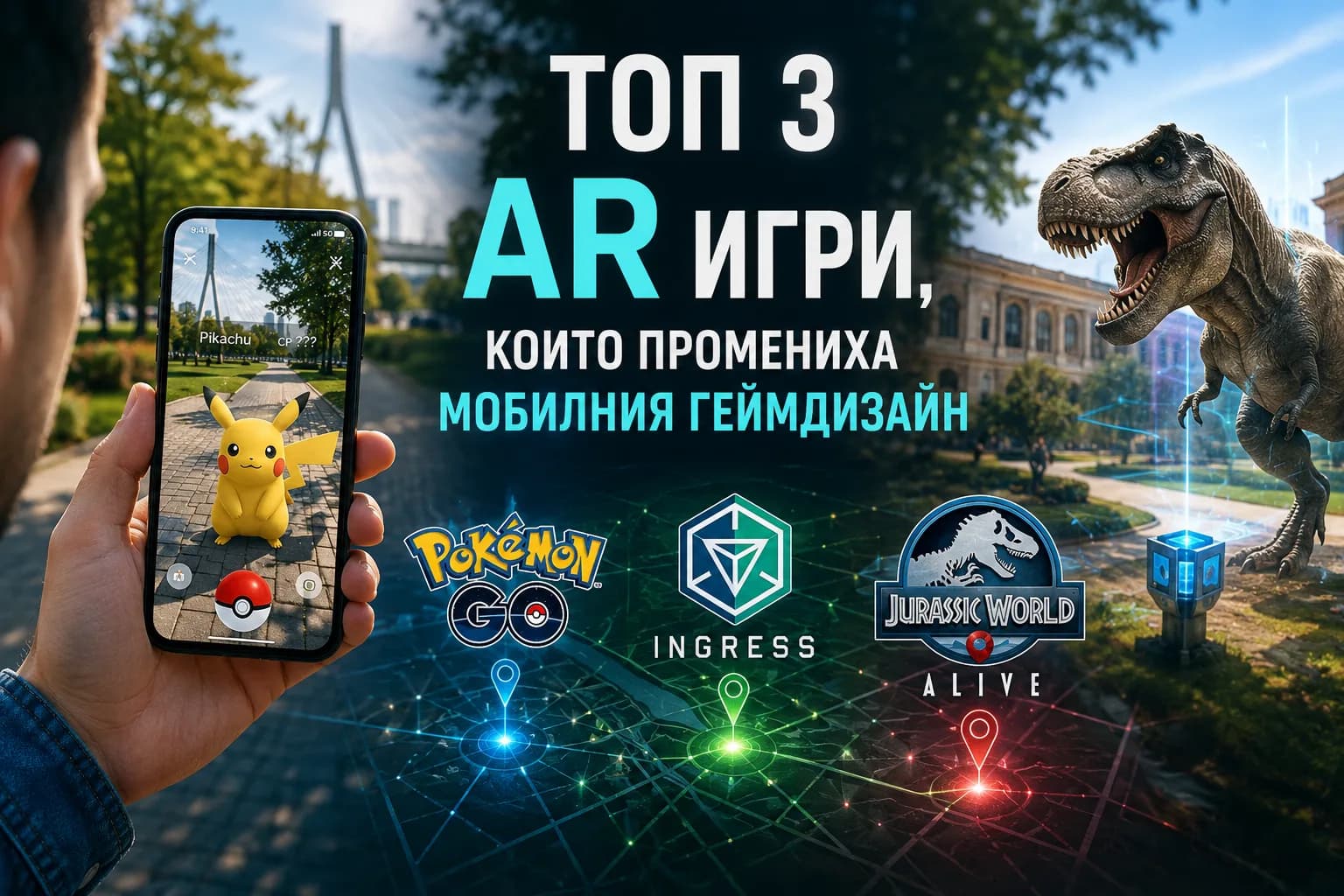 ТОП 3 AR игри, които промениха мобилния геймдизайн